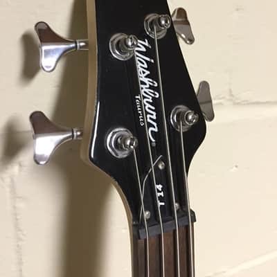 Washburn Taurus T14LH Left-Handed 4 String Bass Guitar 2008 Black image 3