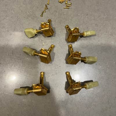 Gotoh Vintage Keystone-Style 3+3 Tuning Machines Gold image 1