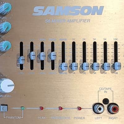 Samson S6 6-channel rack-mountable Mixer Amplifier image 4