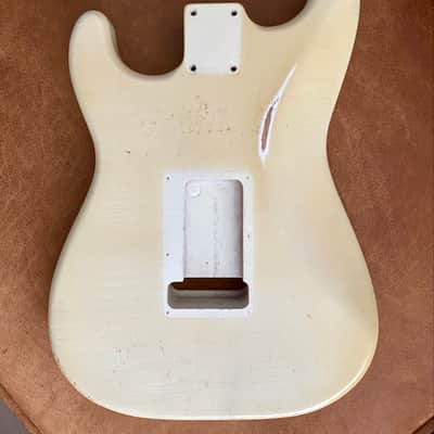 Golden Era Aged Guitars - Olympic White Strat Body image 7