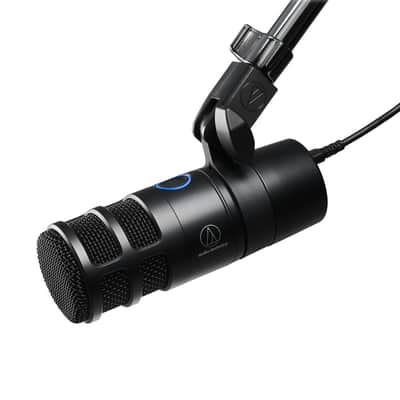 Liquid Audio Audio Technica AT2040 Black Hypercardioid Dynamic Podcast Microphone Bundle w/POP Filter Polishing Cloth image 3