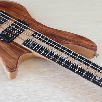 Cusyom 5 String Electric Bass, Hickory Top Ash Body, Maple Neck Through, 24 Frets Fingerboard image 2