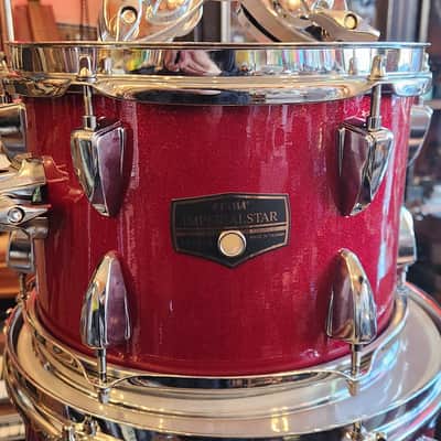 Tama Imperialstar Drum Set 10" / 12" / 16" / 22" / 4.5x14" 5pc. Kit Red Sparkle image 2