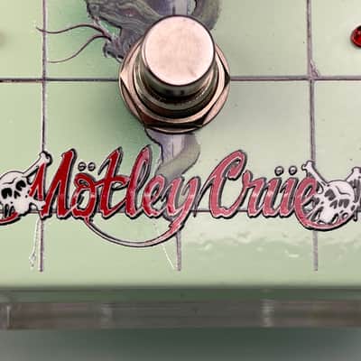 MOTLEY CRUE SOLD OUT Dr. Feelgood 30th Anniversary Guitar Distortion Effects Pedal  RARE Mick Mars 2019 - Sea Foam Green image 14