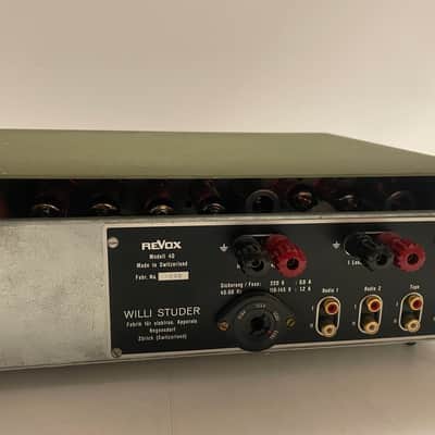 Revox - Modell 40 - Stereo Tube Amplifier - Serviced (Fuse Installed) image 9