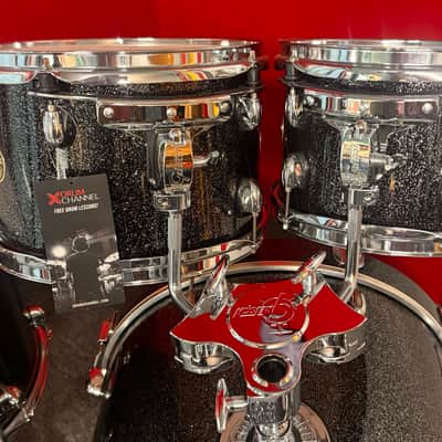Gretsch Drum Set Catalina Maple 5 Piece Shell Pack w/ Snare Drum Black Stardust image 6
