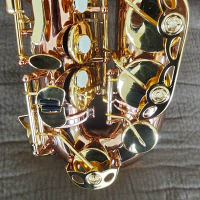 Monique Pro Series Alto Saxophone (SELMER/BUFFET CLONE) 1990s - Copper & Brass image 9