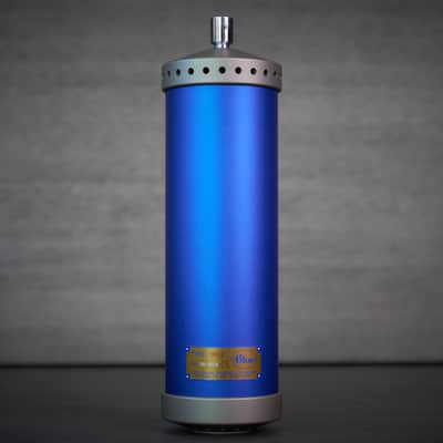 Rare Vintage Early Blue Bottle Tube Condenser Microphone Set image 8