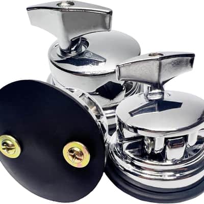 3pcs Floor Tom Drum Leg Bracket Mount, Drum Holder Base Plate Rack Clamp, Tom Drum Holder Bracket Alloy Base for Tom Drum Musical Instrument Accessory image 1