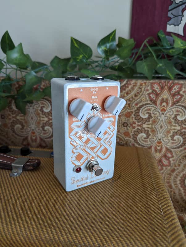 EarthQuaker Devices Spatial Delivery Sample & Hold Envelope Filter V2 2017 - Present - White Sparkle / Orange Print image 1