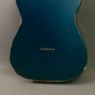LEFTY! Custom Shop Vintage Relic Boutique TL69 Thinline Aged Ocean Turquoise Metallic Semi-Hollow Alder Licensed by Fender 6.3 Lb HSC image 10