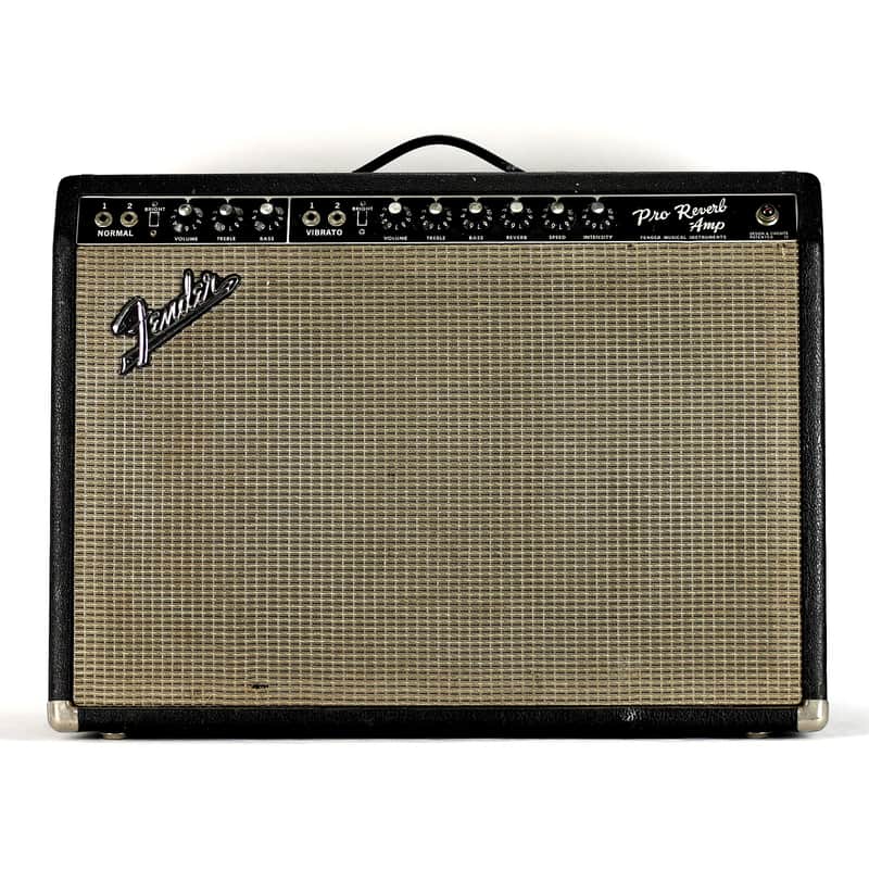 Fender Black Panel Pro Reverb 2-Channel 40-Watt 2x12" Guitar Combo 1965 - 1967 image 1