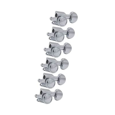 Grover 505 Roto-Grip Locking Mini Rotomatics Tuners 6 In-Line Right Handed (Chrome) image 3