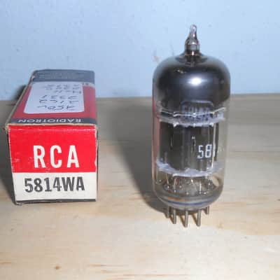 RCA 5814WA 1957 vintage black plate 3mica tube image 2