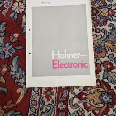 Hohner IKV 120 Schematics/Service Manual/Service Notes image 1