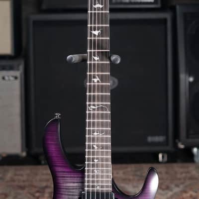 PRS SE Herman Li Signature Chleo Electric Guitar - Charcoal Purple Burst with Gig Bag image 4