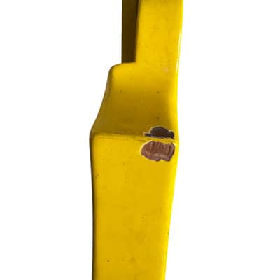 Yellow Mini Crescent Shaped Guitar Body DIY Project image 2
