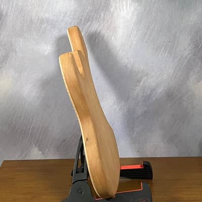 high end  Offset bass body NOS Curly Maple Top Solid One-piece Mahogany Back Unfinished Front Routed Luthier Supply R37 image 8