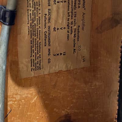 Fender 5F2-A Princeton 4-Watt 1x8" Guitar Combo  1959 image 4