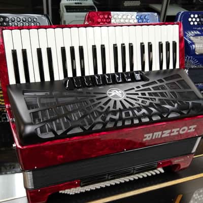 Hohner Bravo III 120 Bass Piano Accordion Red image 2