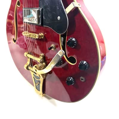 Carlo Robelli Memphis ES-275/L-5 CES w/ Bigsby MIK- Cherry image 5