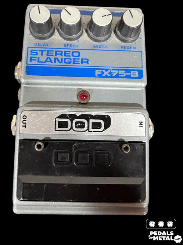 DOD Stereo Flanger FX75-B 1987 - 1997 - Silver X9591 image 1