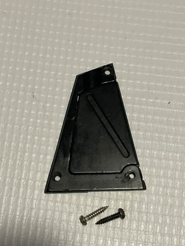 2010's Ibanez RG & S Series Guitar Black Factory Truss Rod Access Cover 1 Ply image 1