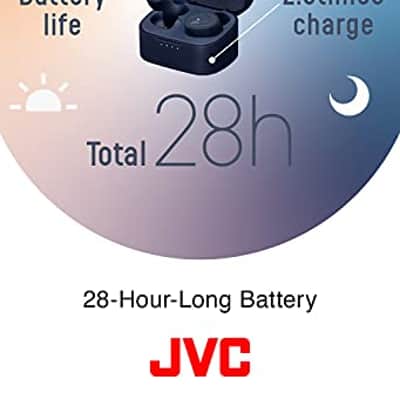 JVC HA-A11T Marshmallow True Wireless Earbuds with Mic - White image 5