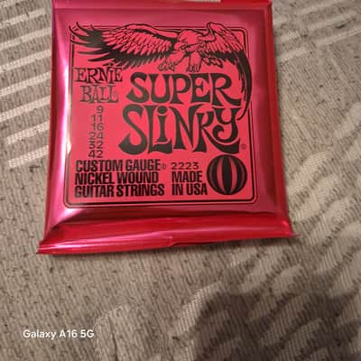 Ernie Ball 2223 Super Slinky Nickel Electric Guitar Strings (9-42) 2010s - Silver image 2