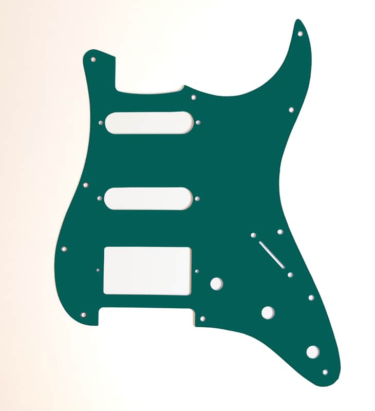 Carmedon Electronics Stratocaster Pickguard 2021 Deep Turquoise HSS image 1