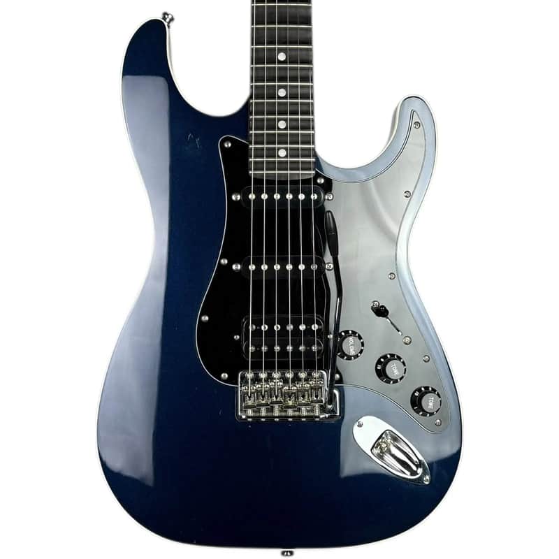 Fender Japan Aerodyne Stratocaster Medium Scale Scalloped 2017 - Gun Metal Blue