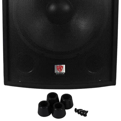 (2) Rockville SBG1188 18" Pro DJ PA Subwoofers+5000w 2-Channel Amplifier+Cables image 5