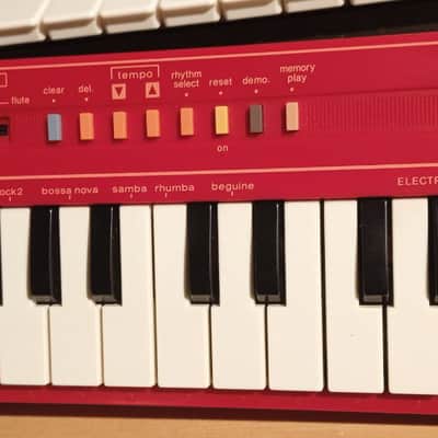 Casio PT-1 29-Key Mini Synthesizer (Red) image 3