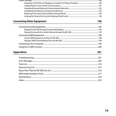 Roland Vima RK-300 — 2 in 1 Owners Manual Guide Guide — 257 Pages — USA Made image 7