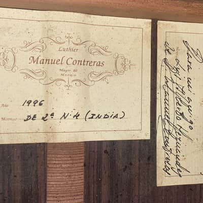 Manuel Contreras 2a 1996 - masterbuilt classical guitar - its a real masterpiece with huge sound + check video! image 13