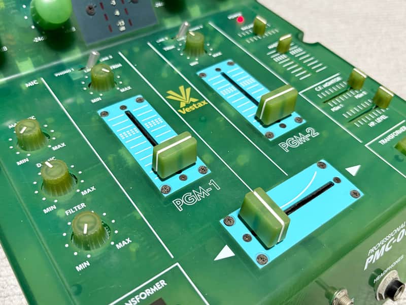 Vestax PMC-005A MKⅡ Blue Translucent DJ Mixer | Reverb