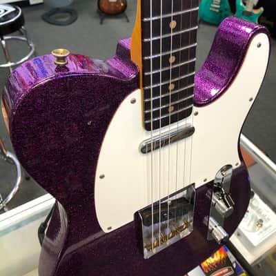 Fender Custom Shop Limited-edition '60 Telecaster Journeyman Relic Electric Guitar - Purple Sparkle image 8