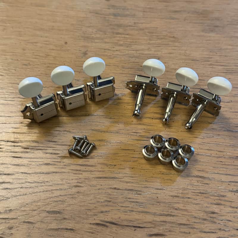 RARE Fender American Vintage 60's Logo White Button Tuners Jazzmaster Stratocaster Telecaster Jaguar Kluson Pure USA Strat Tele image 1