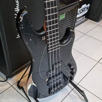 Sandberg California VM4 Oliver Riedel Signature Hardcore Aged Black Bass Guitar image 2
