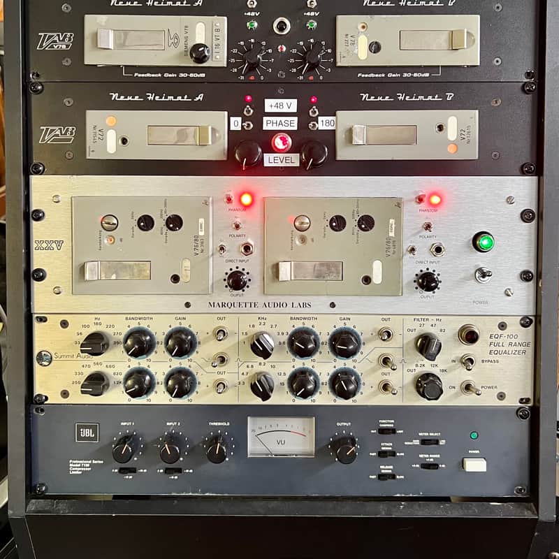 Telefunken V76/80 stereo tube microphone preamplifier rack | Reverb