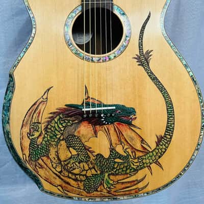 Blueberry Handmade Baritone Acoustic Guitar image 1