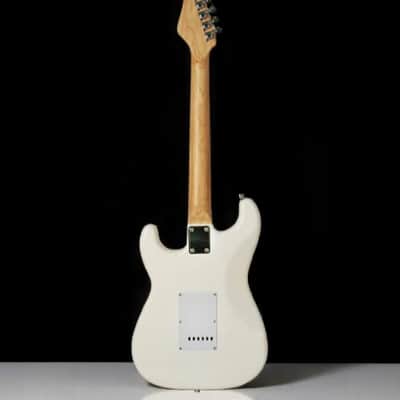 Austin AST100CR Classic Double Cutaway Electric Guitar, Cream, Brand New image 6
