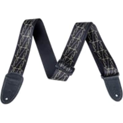 Gretsch Alternating Penguin Straps Black/Gold image 2