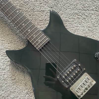 FirstAct Electric Guitar in Black, Basswood Body and Maple Neck, Rosewood Fretboard 22 Frets, Single Humbucker Pickup image 5