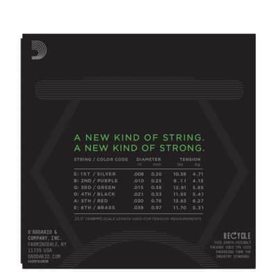 D'Addario NYXL 8-38 Carbon Steel Alloy - Electric Guitar Strings image 3