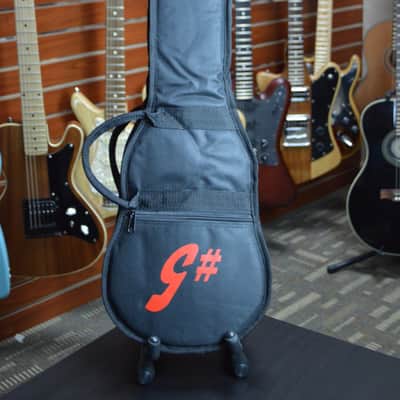 G-Sharp OF-1 Travel Guitar, Natural Mahogany (g# tuning, comes w/ gig bag) image 5