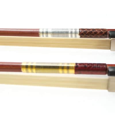 4/4 Violin Bow Brazilwood Stick Mongolian Horsehair Ebony Frog w/ Abalone eye image 6