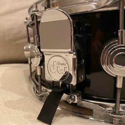 DW Collectors Series Snare Drum 1996 Schwarz Black Keller Shell Kessel image 3