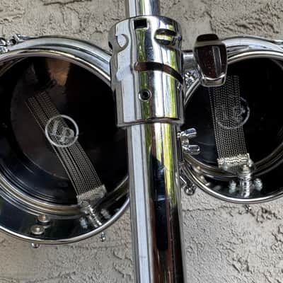 Latin Percussion LP845-K Mini 6/8" Timbale Set with Mount 2010s - Chrome over Steel image 10