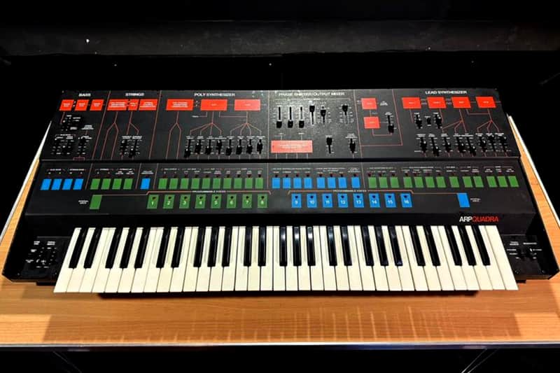 ARP Quadra Polyphonic Analog Synthesizer 1978 - 1981 - Black / Orange image 1